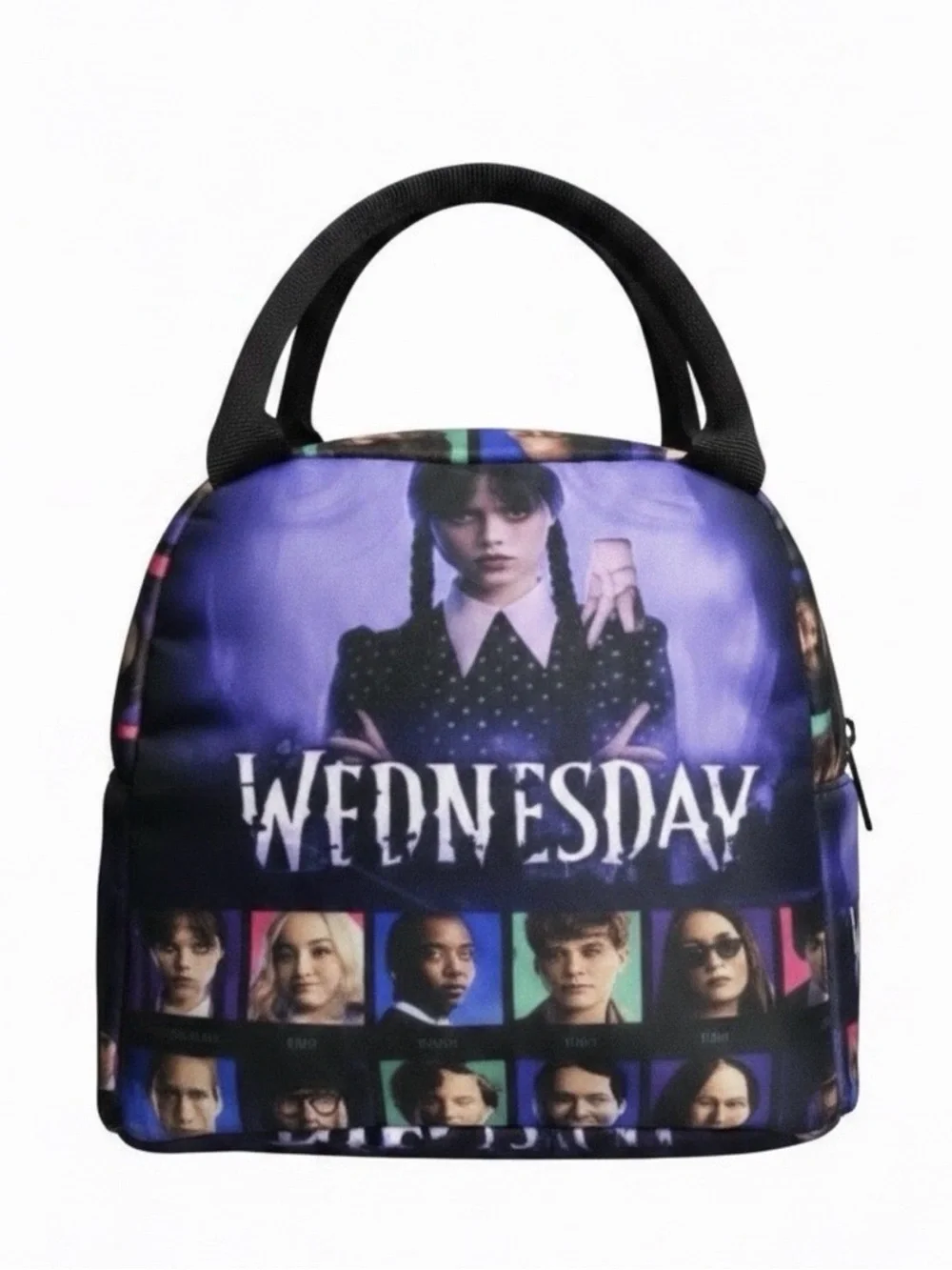 New Wednesday Addams & Friends Lunch Bag Tote Bag Insulated Lunch Box